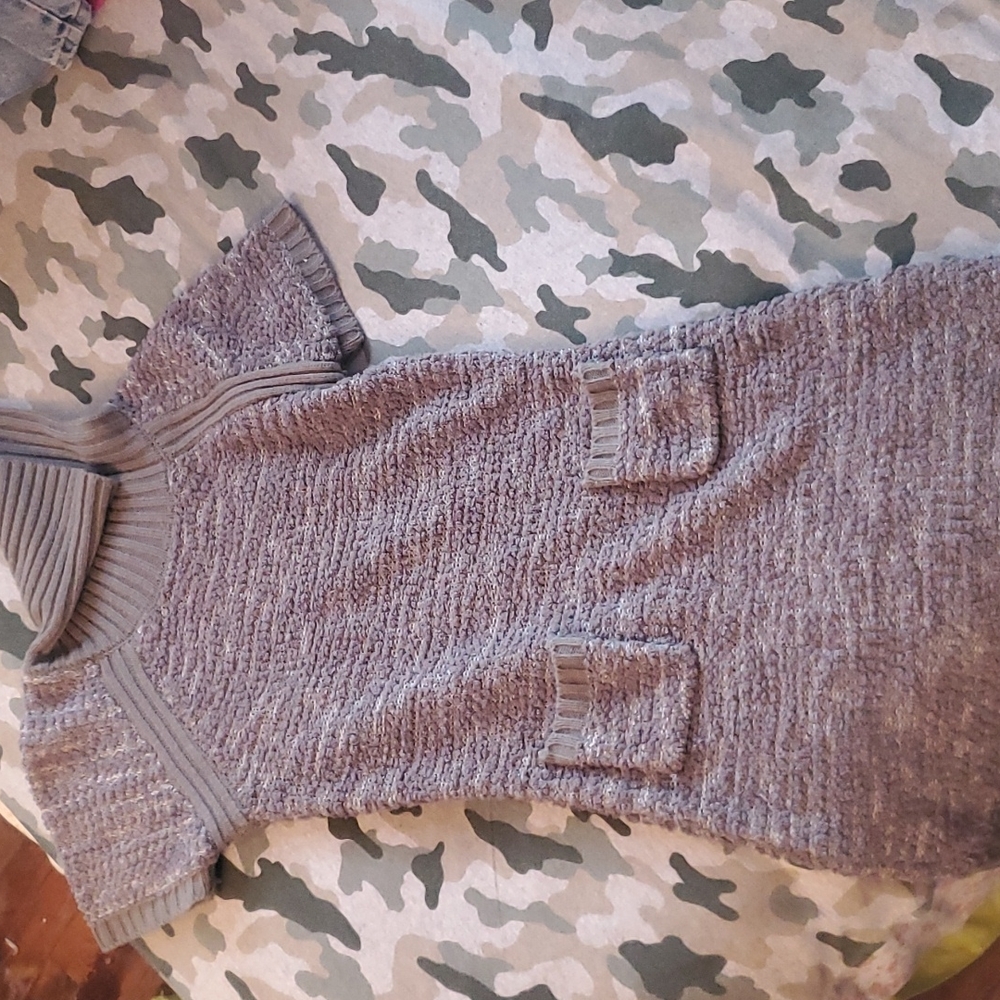 Short sleeve sweater mini dress
